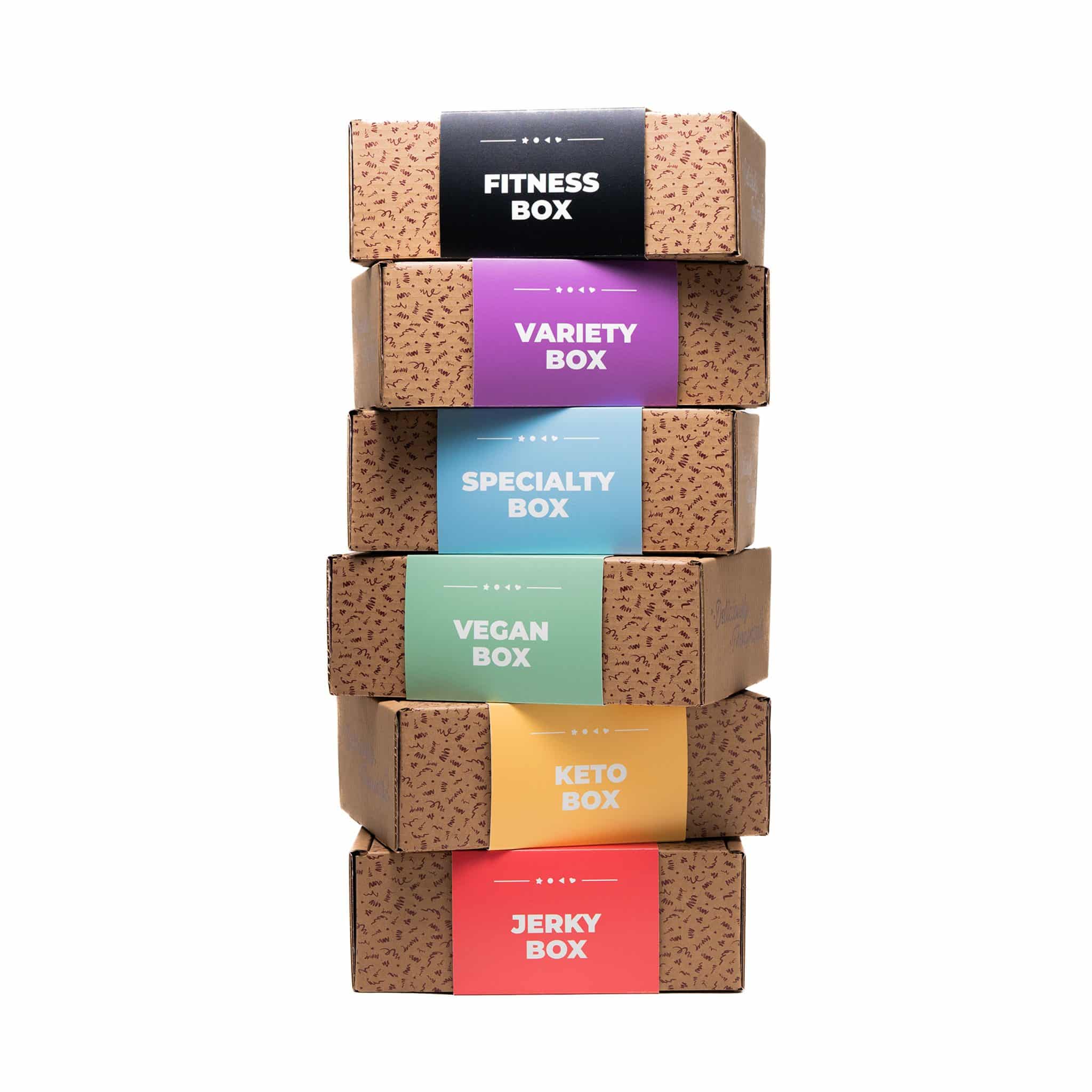 stack of care package boxes