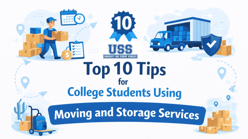Top 10 Tips for College Students Using Moving and Storage Services